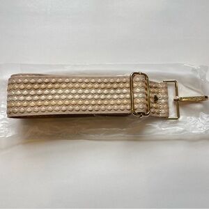 Pom Pom London Neutral Bobble Bag Strap